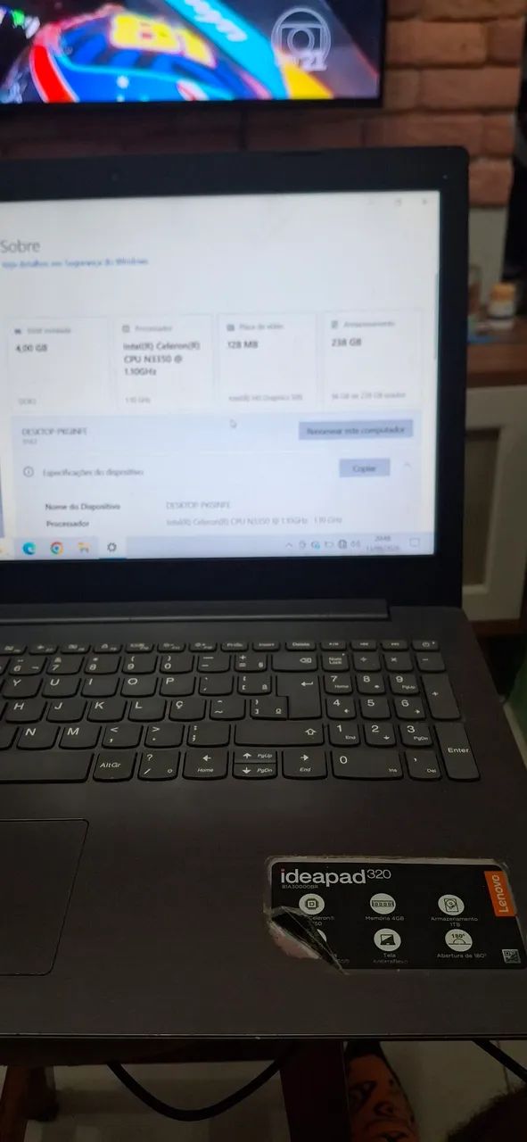 Notebook Lenovo IdeaPad 320 - Com SSD 240GB  - Foto 4