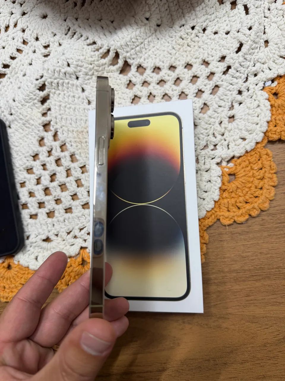 IPhone 14 Pro Max 256 gb 100% saude da bateria - Celulares e