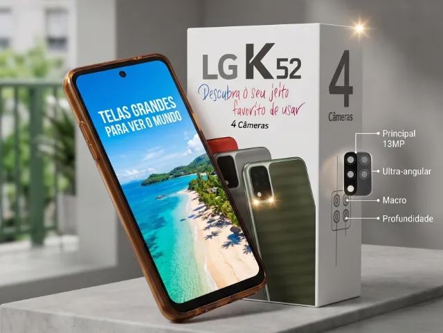 LG K52 64GB - Excelente estado | Caixa e Carregador