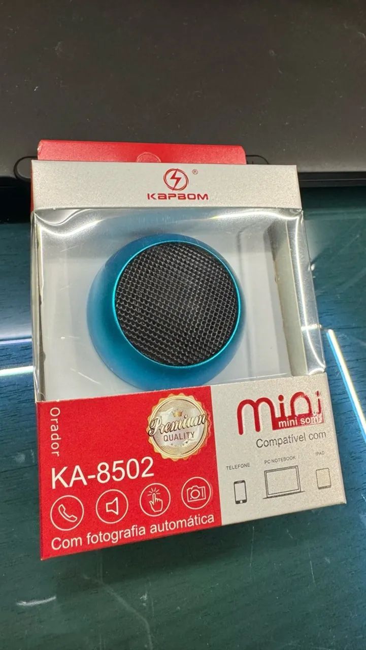 Mini Caixa de Som Bluetooth Kapbom - Foto 4