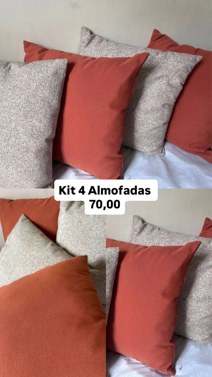 Kit 4 Almofadas Novas - Foto 2