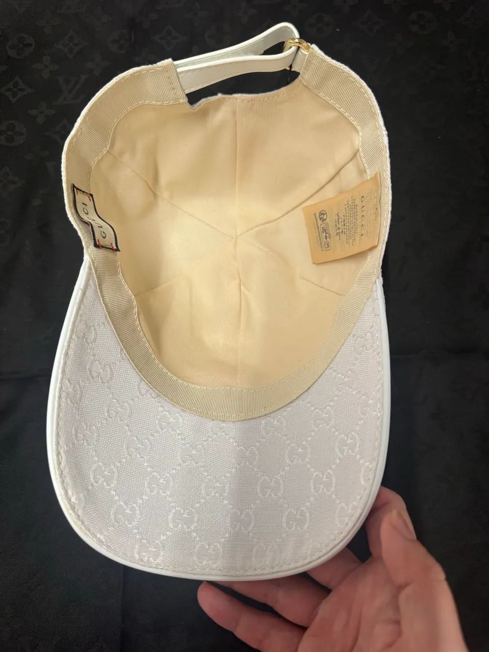 Boné qualidade italiano Gucci branco total white - Foto 3