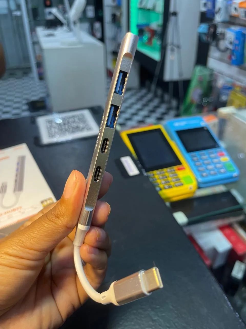 Hub Usb Tipo C Com Suporte A Hdmi 4k 5 Em 1 - Peining - Foto 3