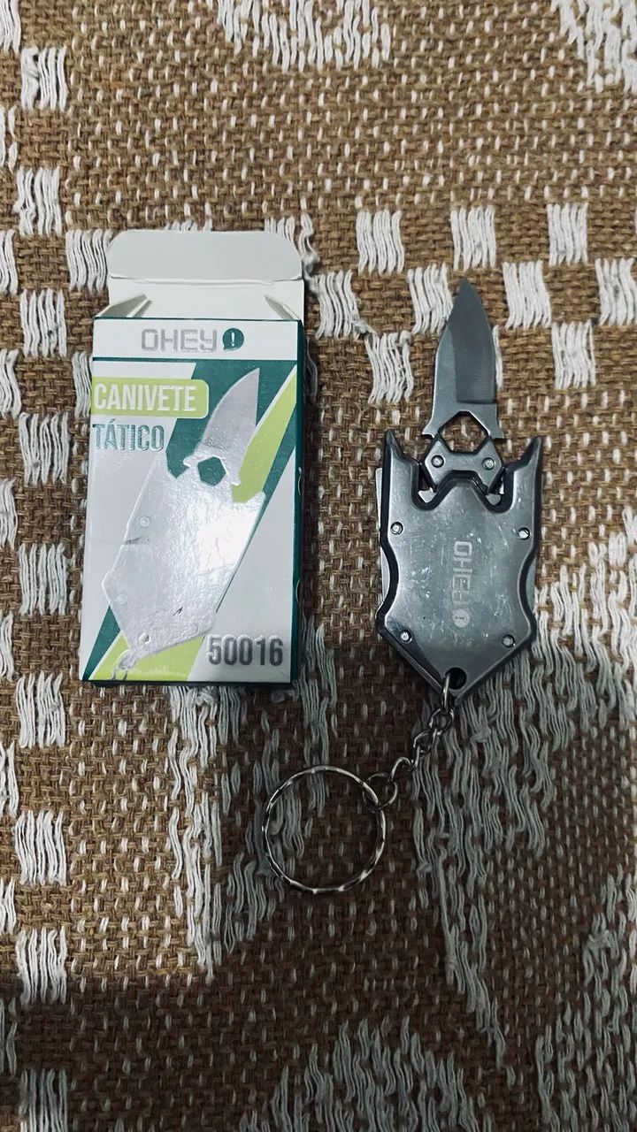 Mini chaveiro Canivete em aço  - Foto 2