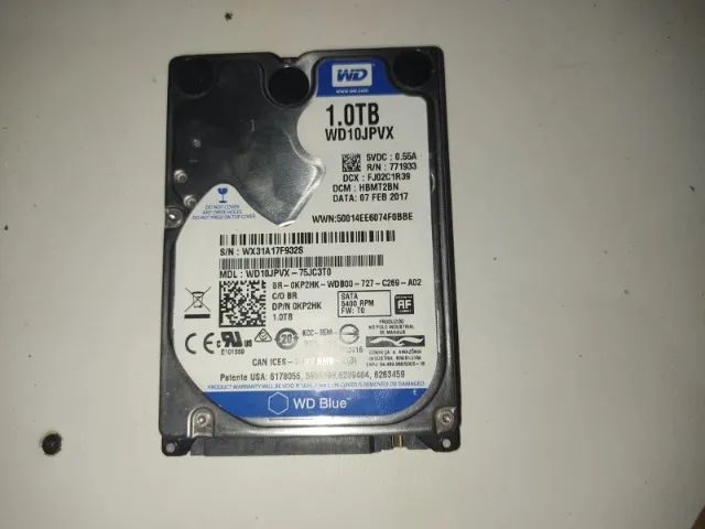 HD WD Blue 1TB (1000GB) SATA 2.5"