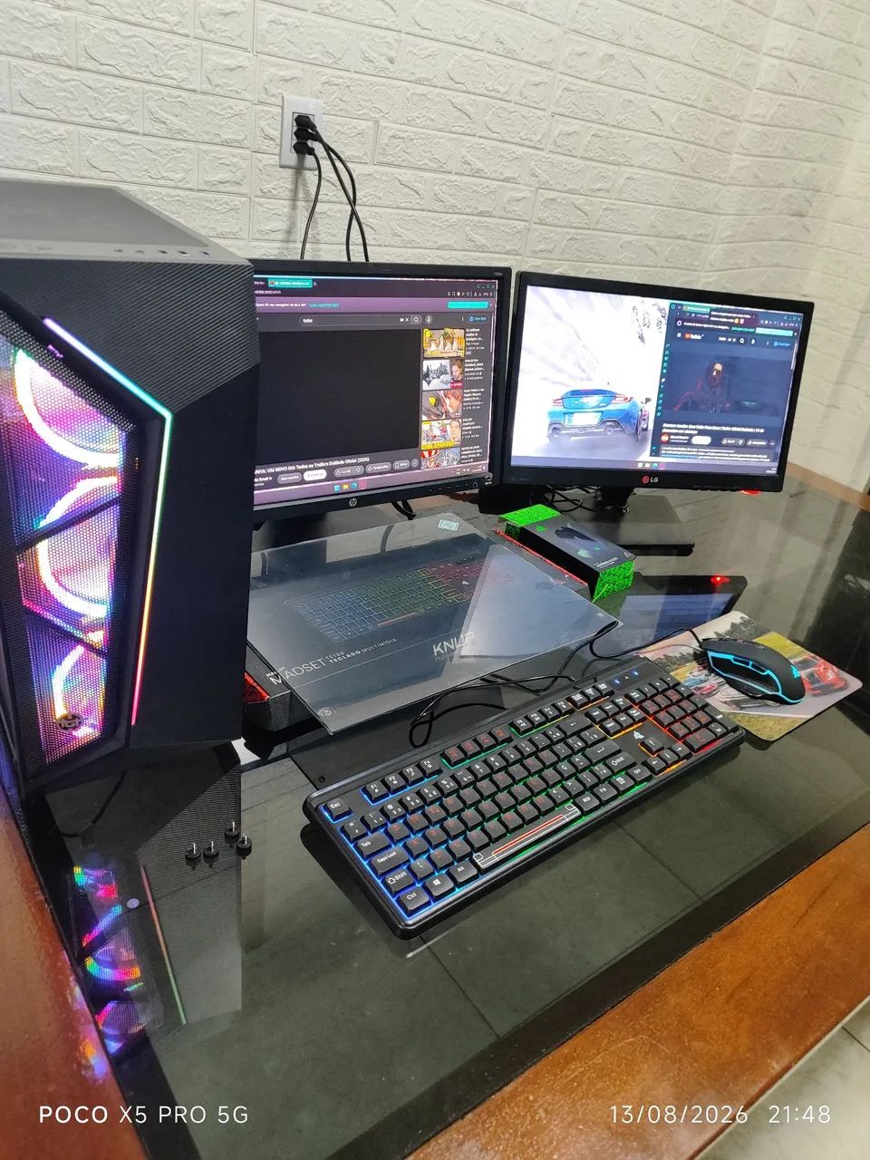 Pc Gamer Intel, 2Monitores, mais barato de Goiania - Foto 5