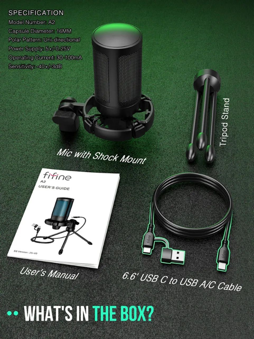Microfone Fifine Ampligame A2 NOVO - Foto 3