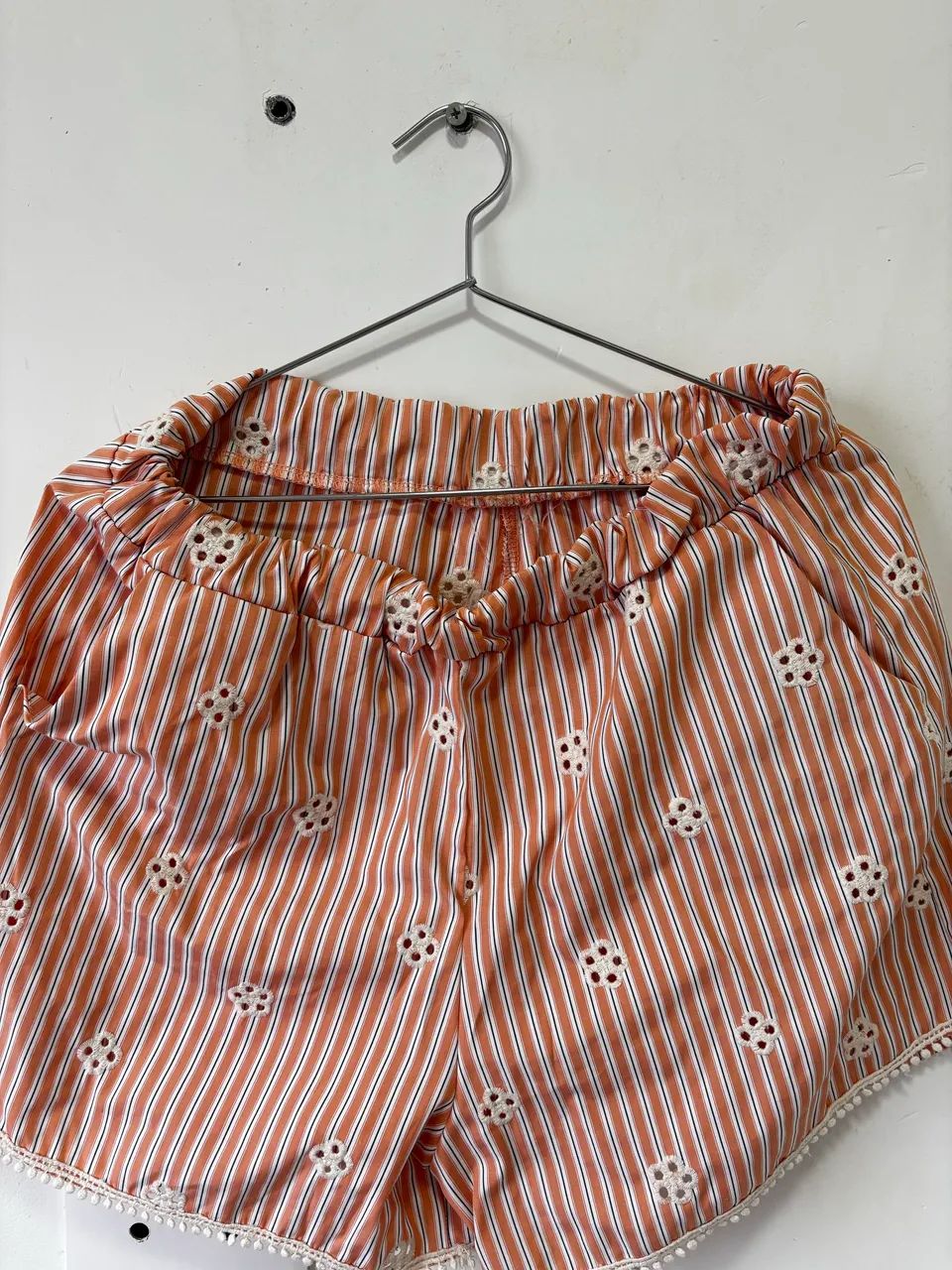 Trijunto feminino laranja bordado  - Foto 3