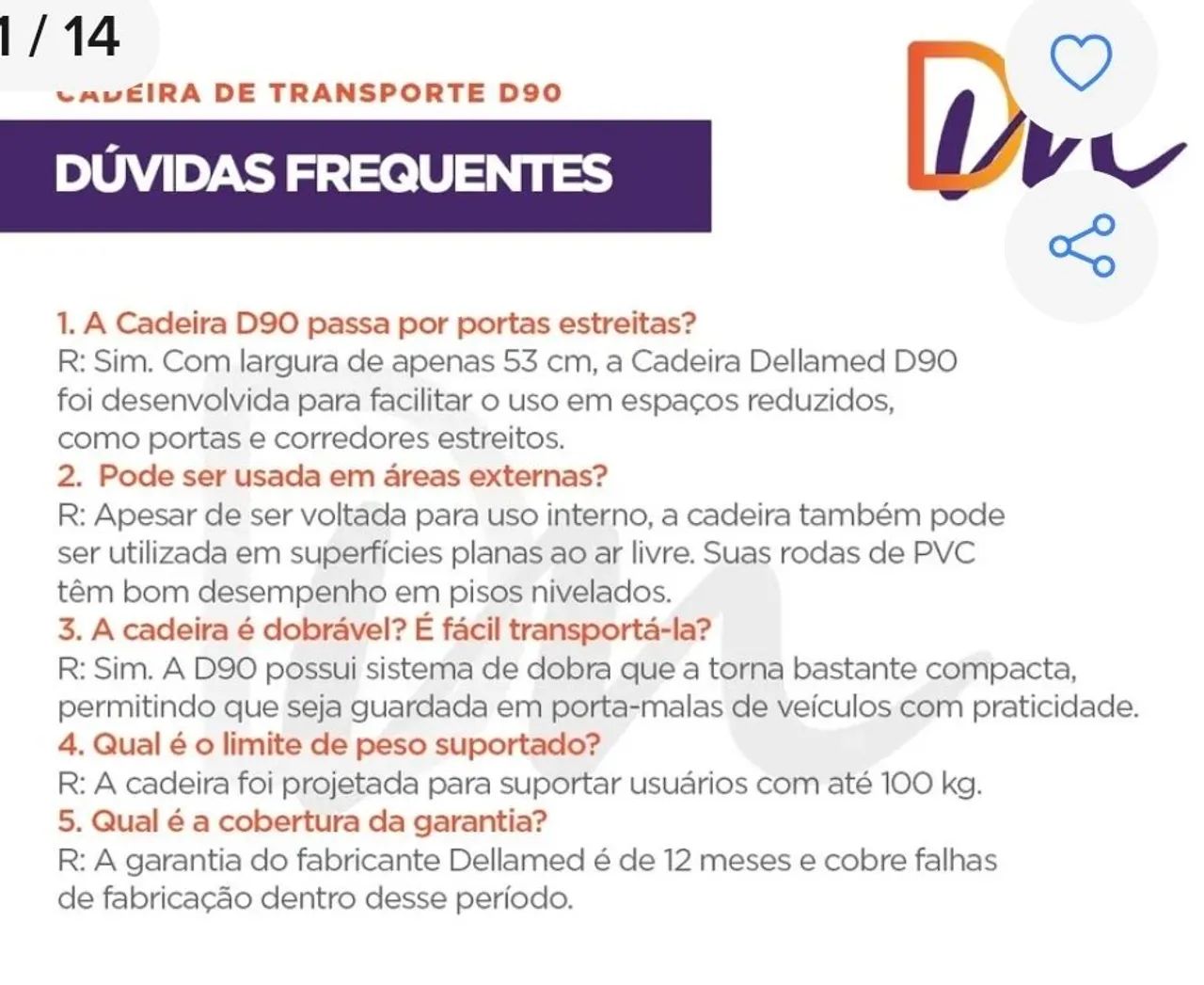 Cadeira de Rodas Leve de transporte - Foto 3