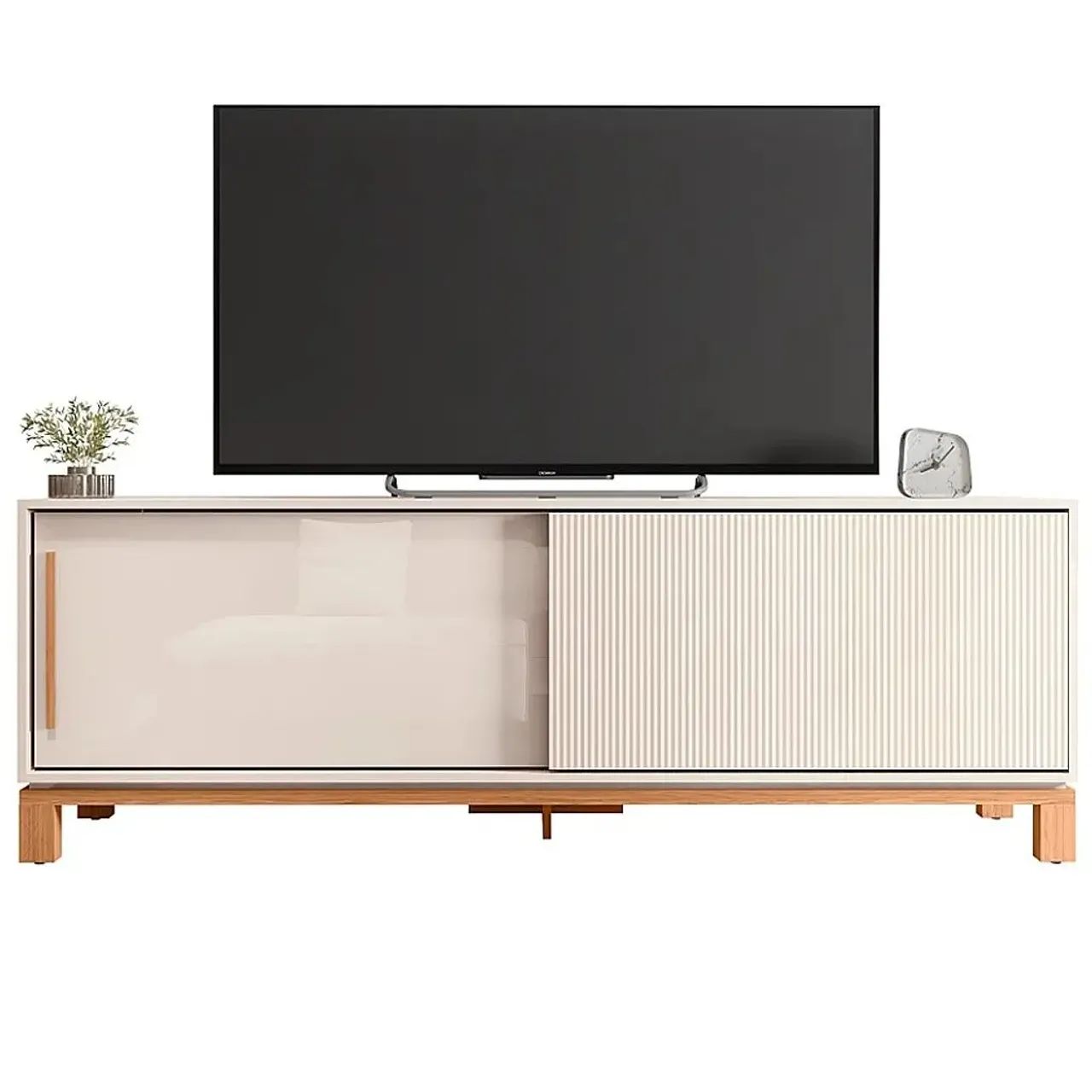 Rack Mondrian 180cm para Tv Até 65 Polegadas 2 Portas Caemmun _ entrega hoje  - Foto 4