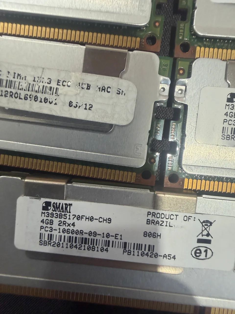 Lote Memória Ram 4G DDR3 - 10600R - Foto 2