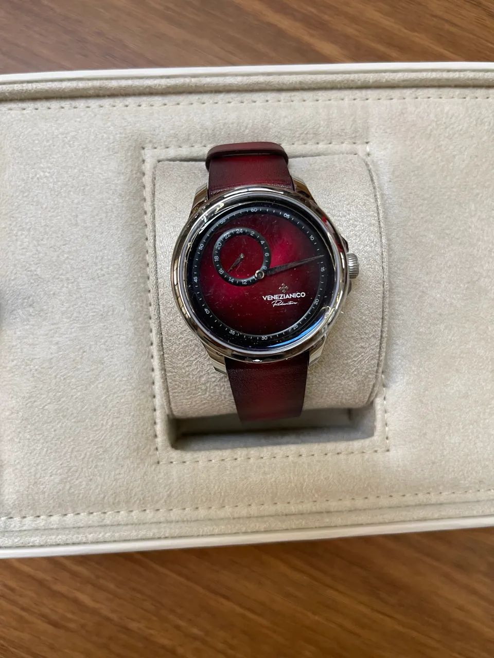 Relógio Venezianico Redentore Enigma Automático Vermelho