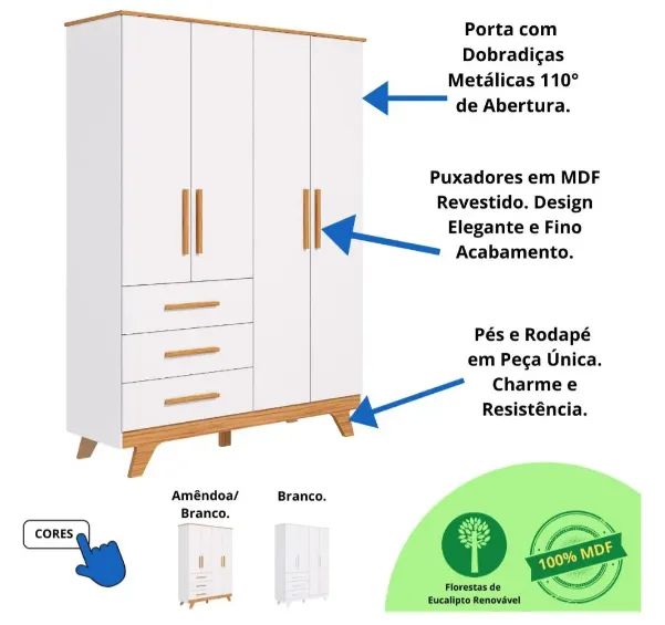 Guarda Roupa Infantil Retrô - Foto 4