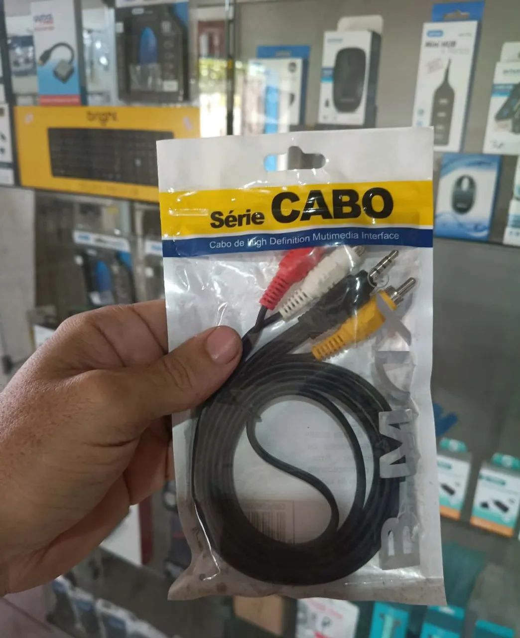 Cabo P3 x RCA (AV) 1.5 Metros