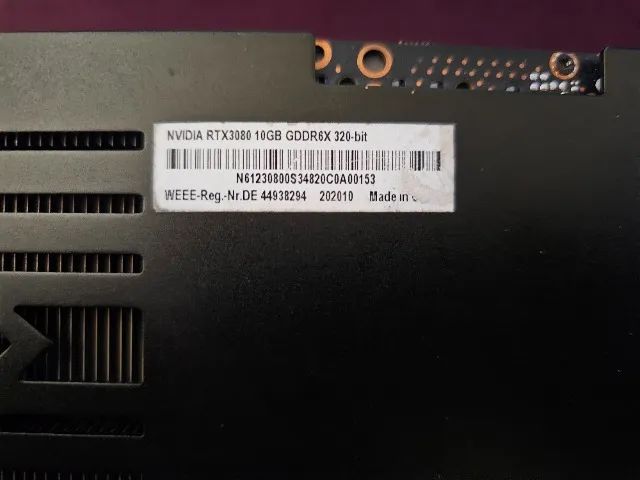RTX 3080 10GB Manli Mesmo modelo da Galax - Foto 5