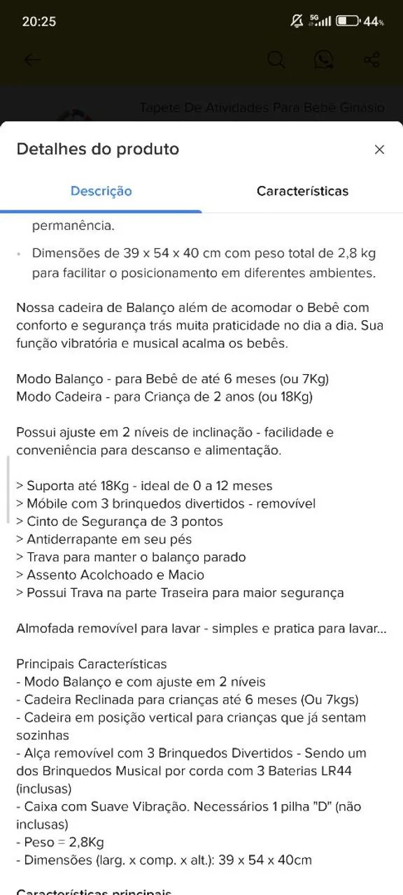 Cadeira balanço  - Foto 4