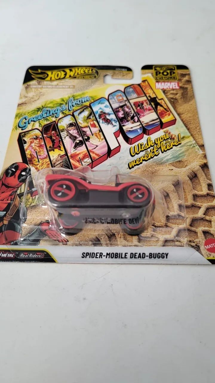 Hot Wheels Premium - Deadpool - Spider Mobile Dead-Buggy - Marvel Pop Culture - Foto 3