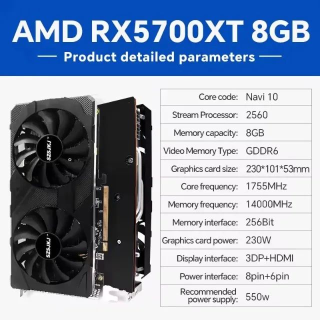 Placa de Vídeo RX 5700XT - Foto 2