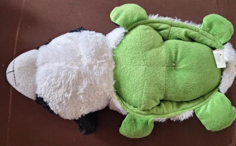 Brinquedo Urso de Pelúcia 2 em 1 Jacaré e urso - Foto 3
