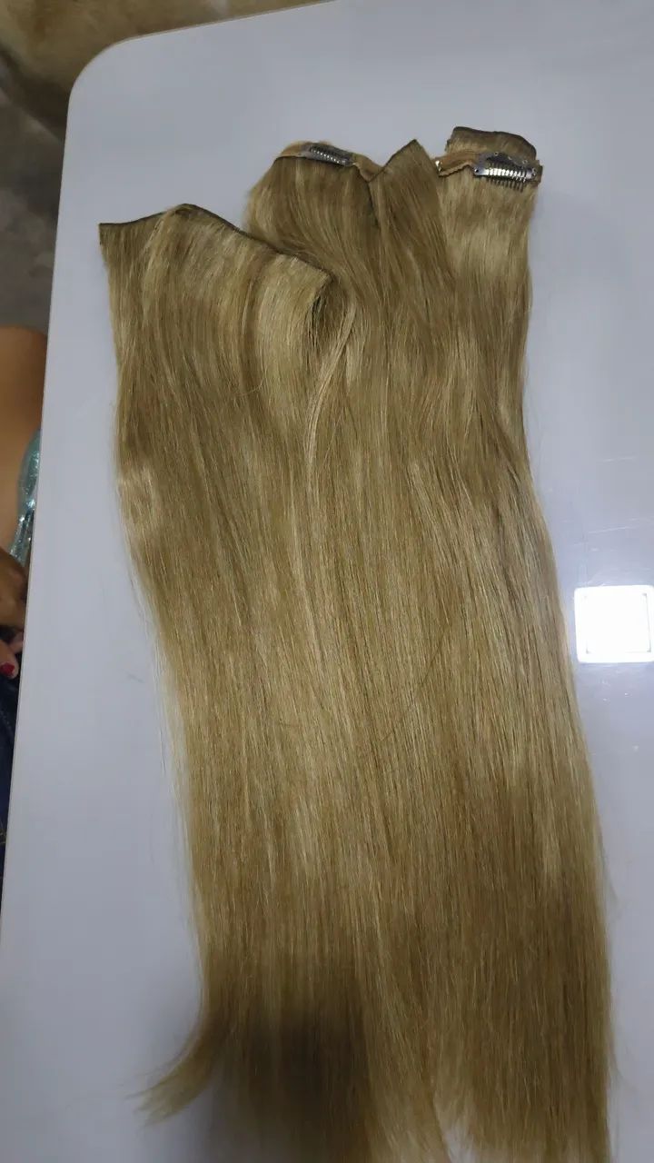 Cabelo fibra loiro 
