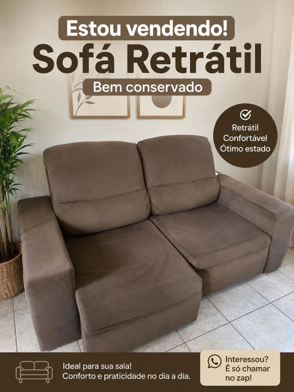 Vendo esse sofá retrátil - Foto 2