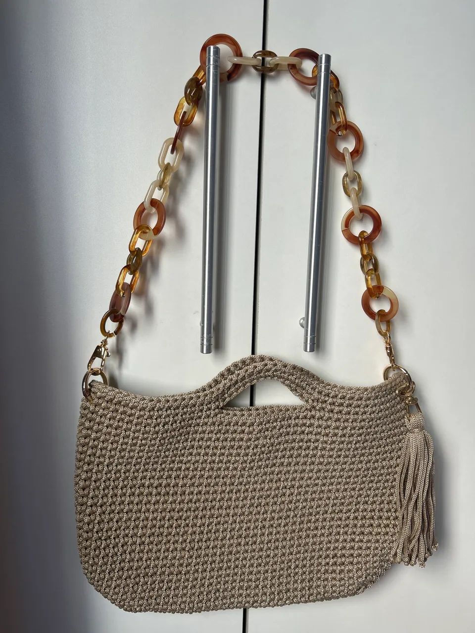 Bolsa em crochê ótimo estado 