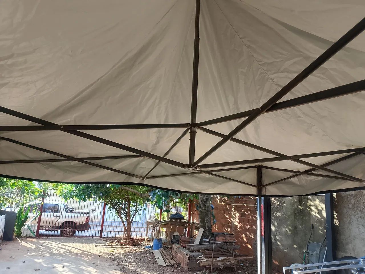 Vendo tenda sanfonada 3x3 lona emborrachada nova  - Foto 2