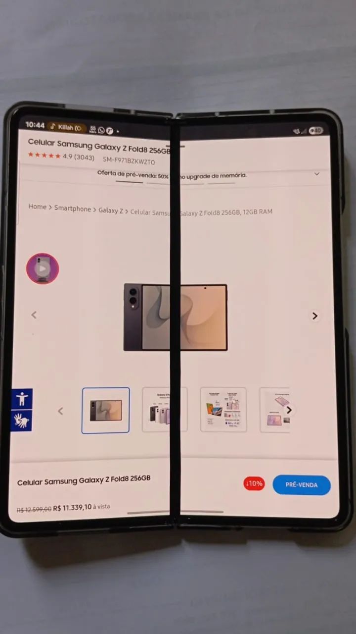 Galaxy fold 3 com defeito tela interna - Foto 2