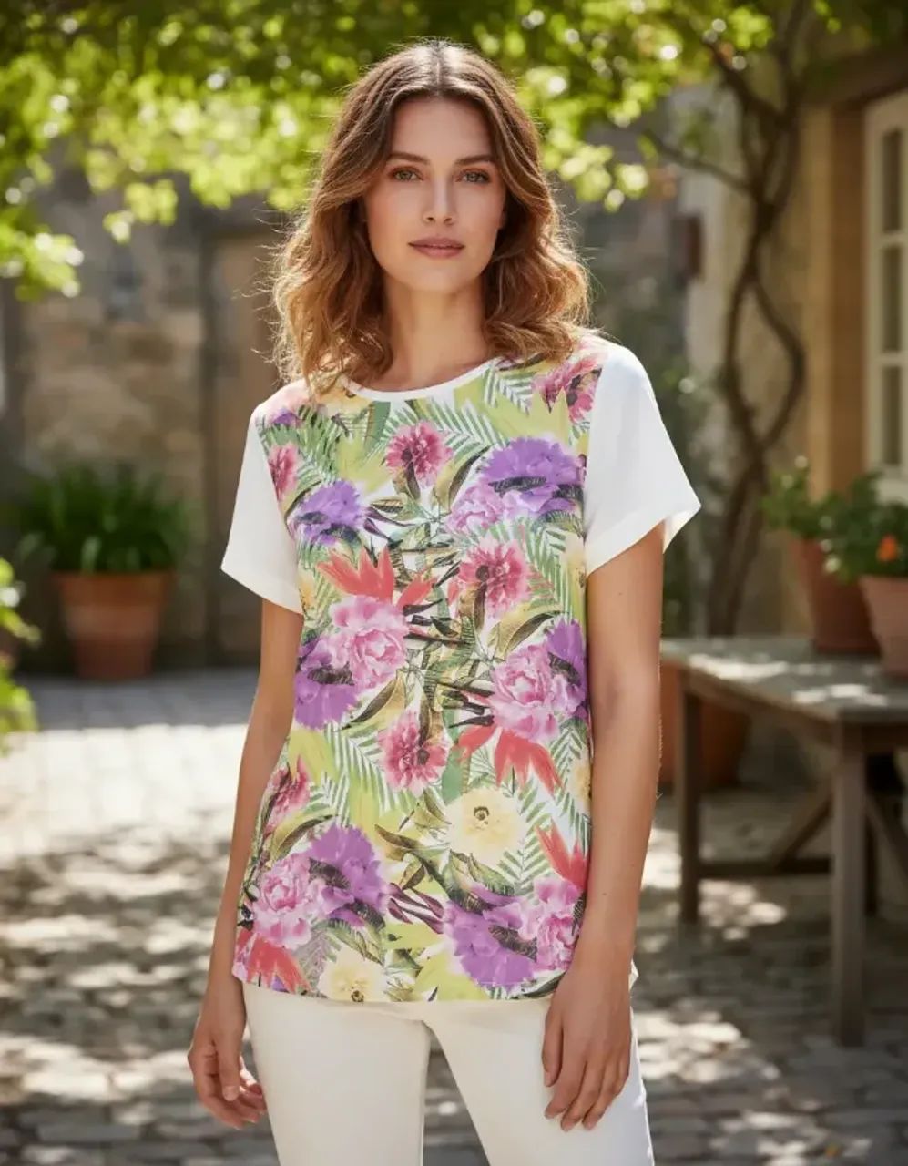 Blusa feminina Fiveblu floral - Foto 2