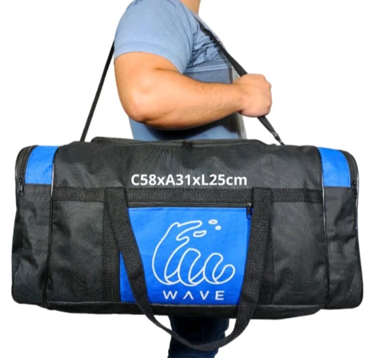 Bolsa De Viagem Mala Trabalho Grande Reforçada Academia - Foto 5