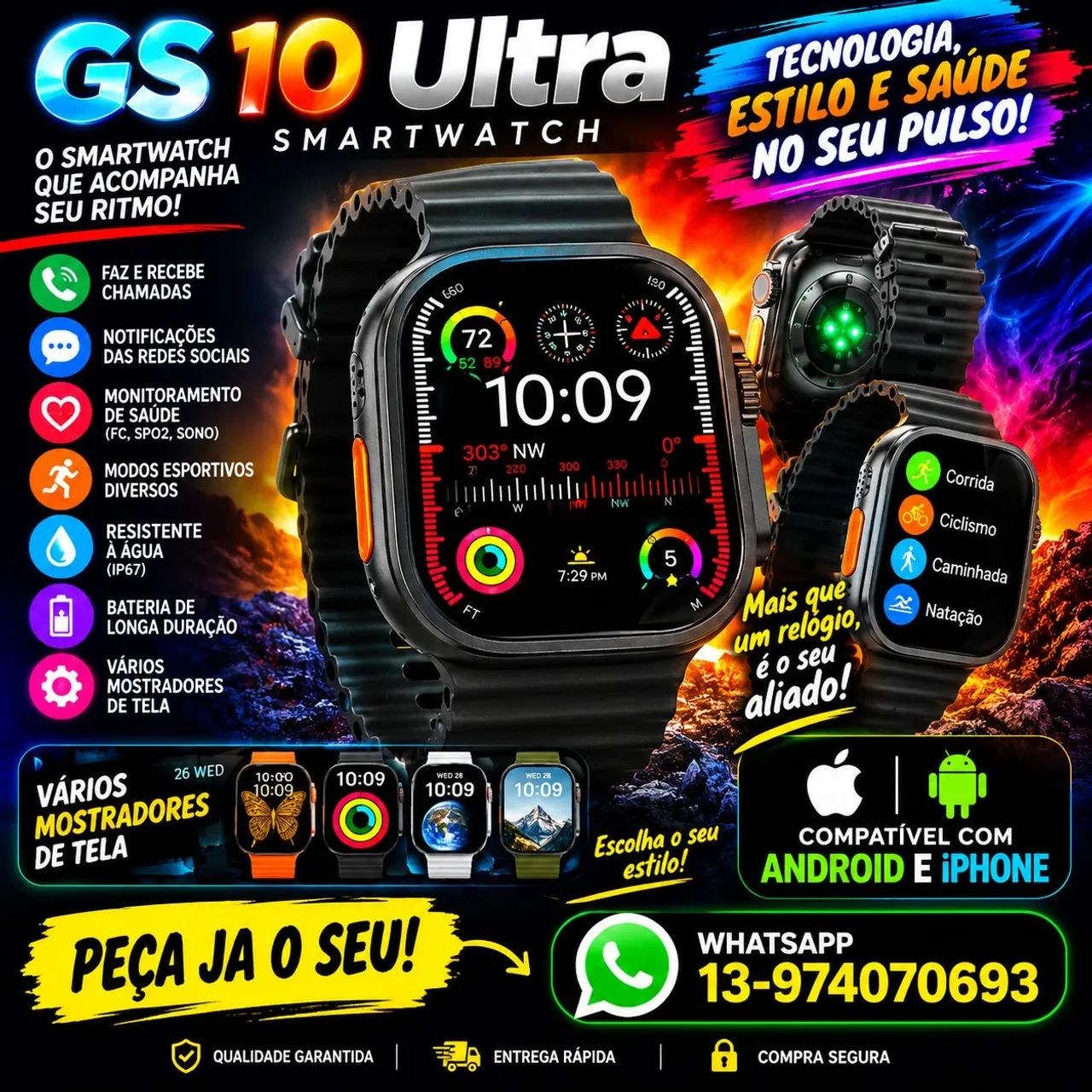 Relógio smartwatch 