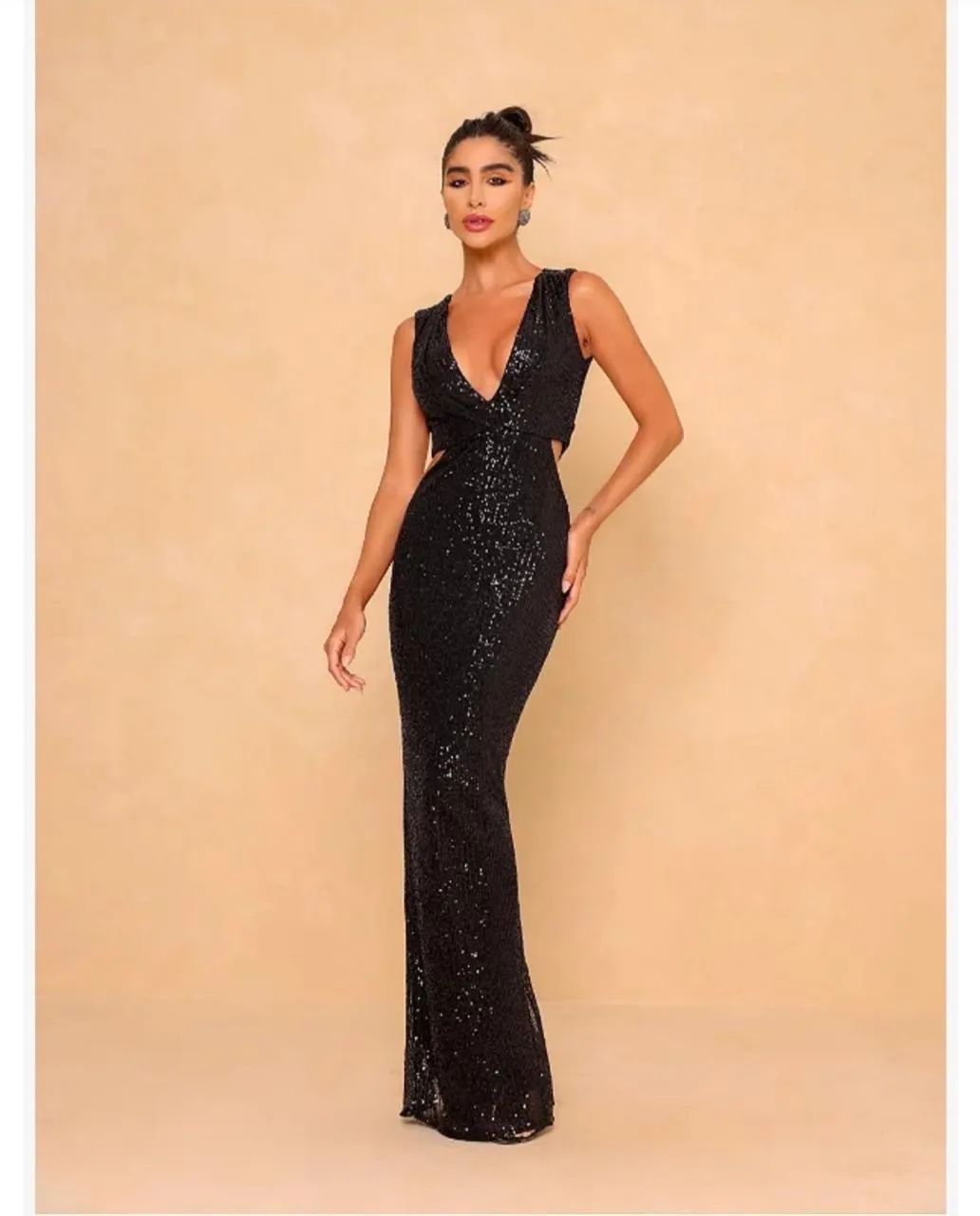 VESTIDO DE FESTA PRETO