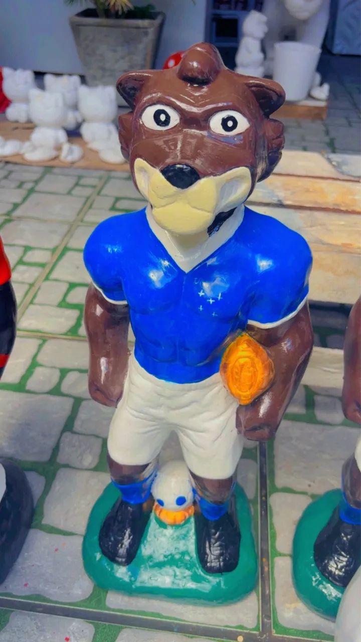 Mascotes em gesso disponíveis a pronta entrega.
