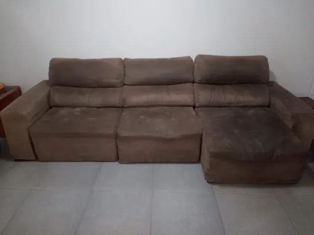 Sofá retrátil de três lugares - Foto 3
