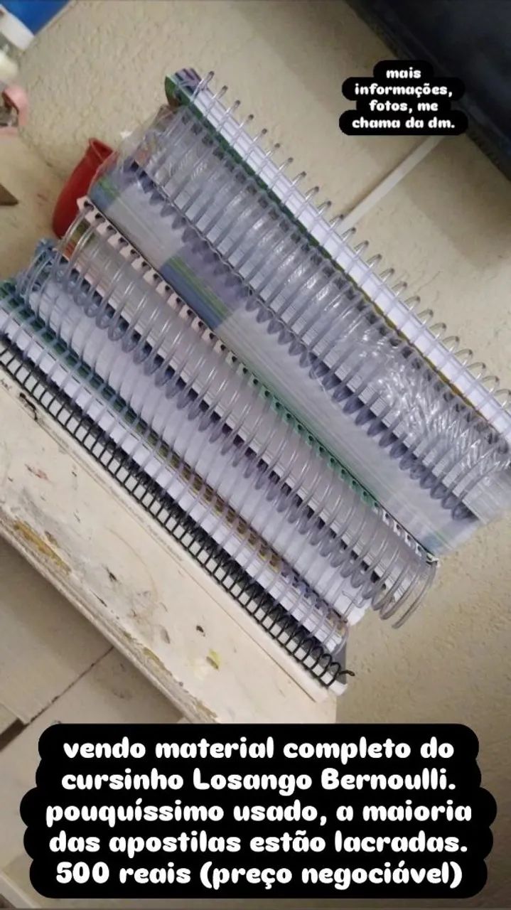 MATERIAL COMPLETO CURSINHO BERNOULLI  - Foto 5