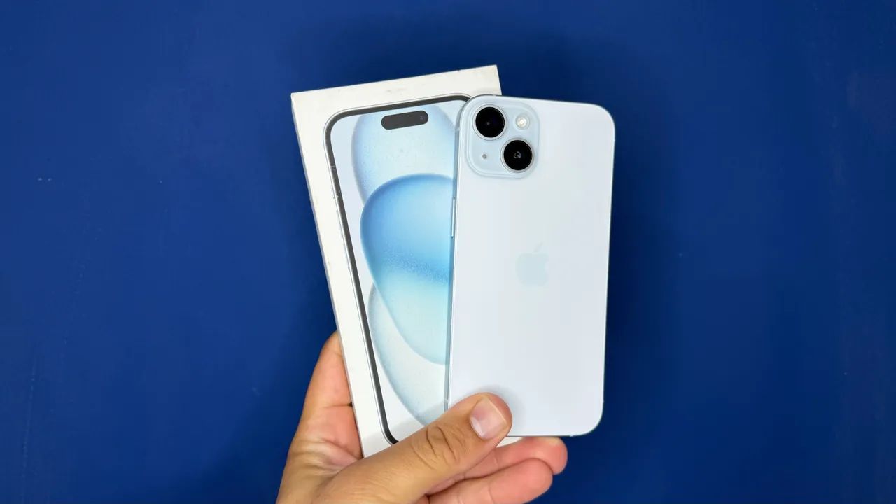Iphone 15 128GB Azul - semi novo - Celulares e Smartphones - Santa