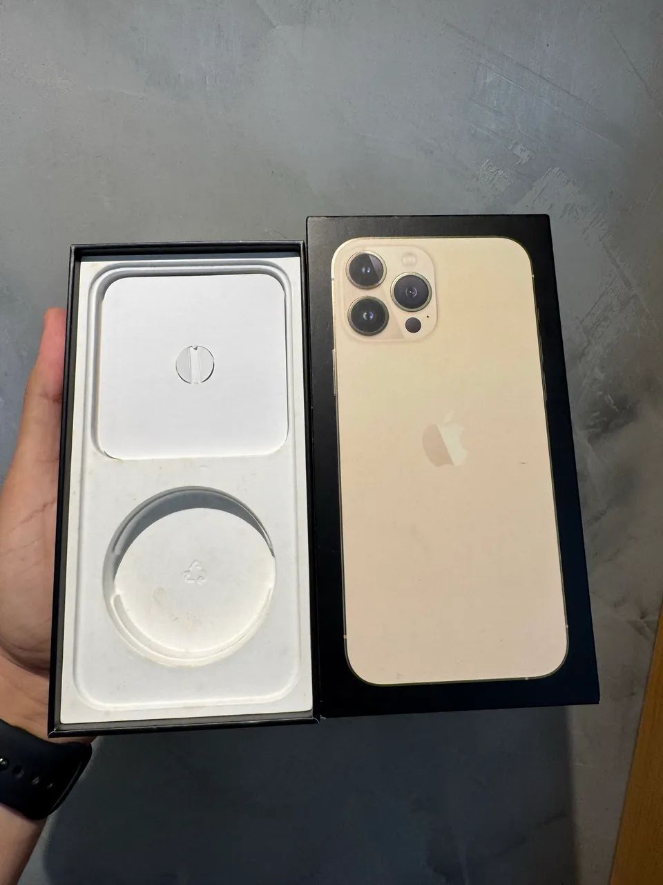 Caixa de iPhone 13 Pro Max 128GB Dourado - Acessórios de Celular