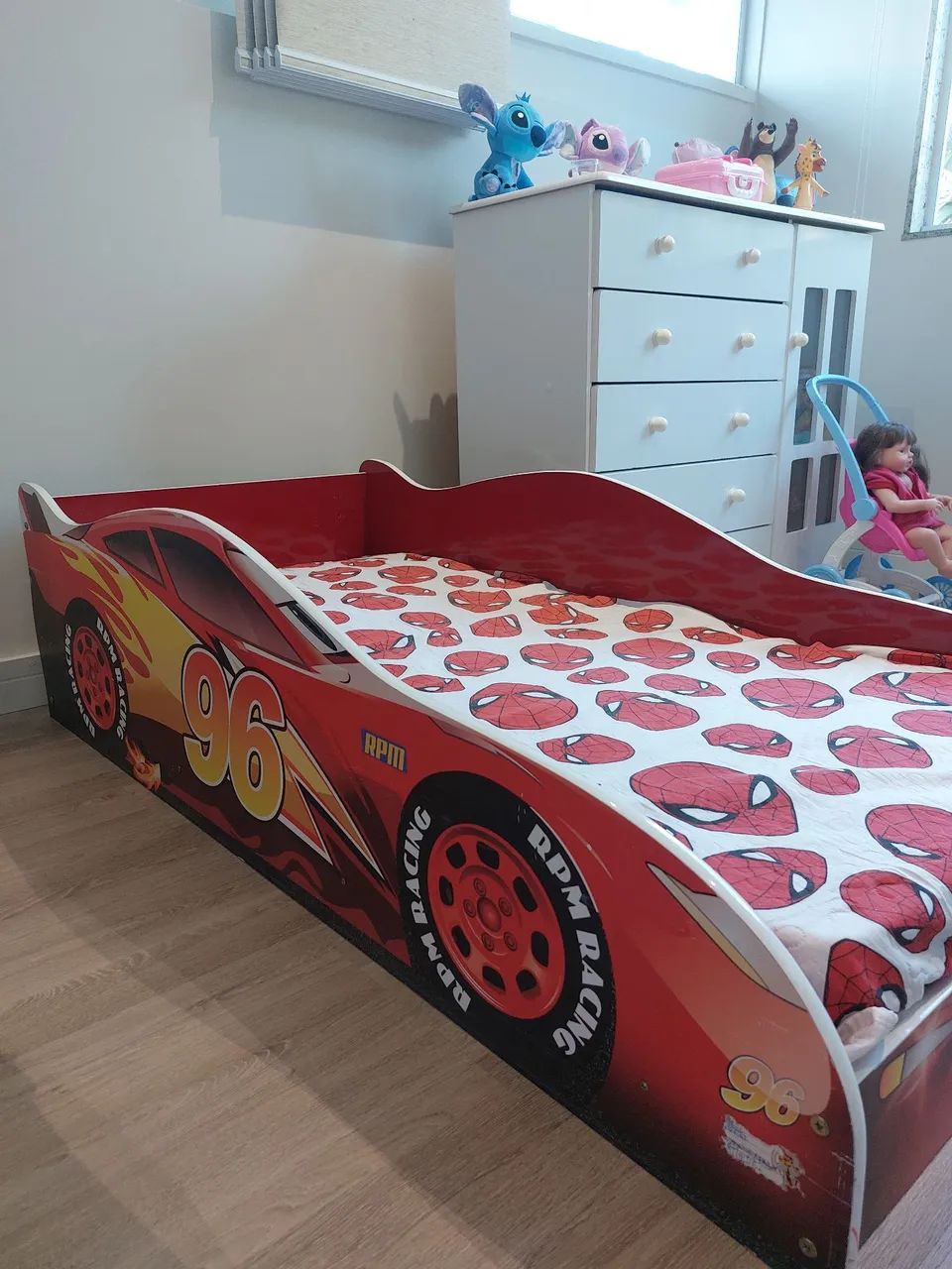 Cama Infantil Carros + Colchão 