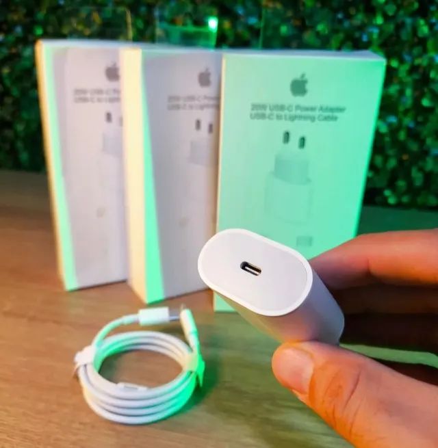 Carregador iPhone Turbo + Cabo Lightining para IPhone Carga rápida - Foto 2