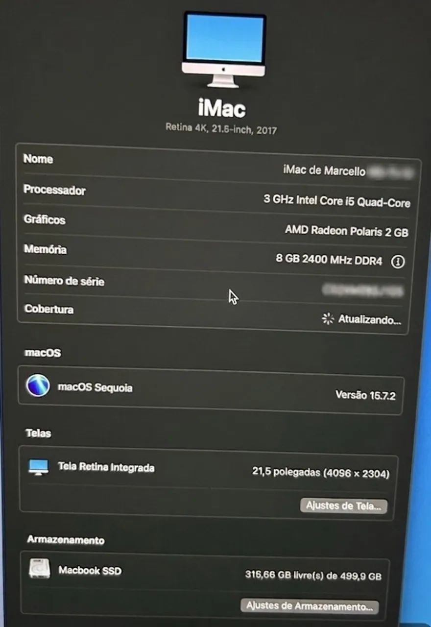 iMac Retina 4K (21.5 polegadas, 2017) - Perfeito Estado - Foto 3