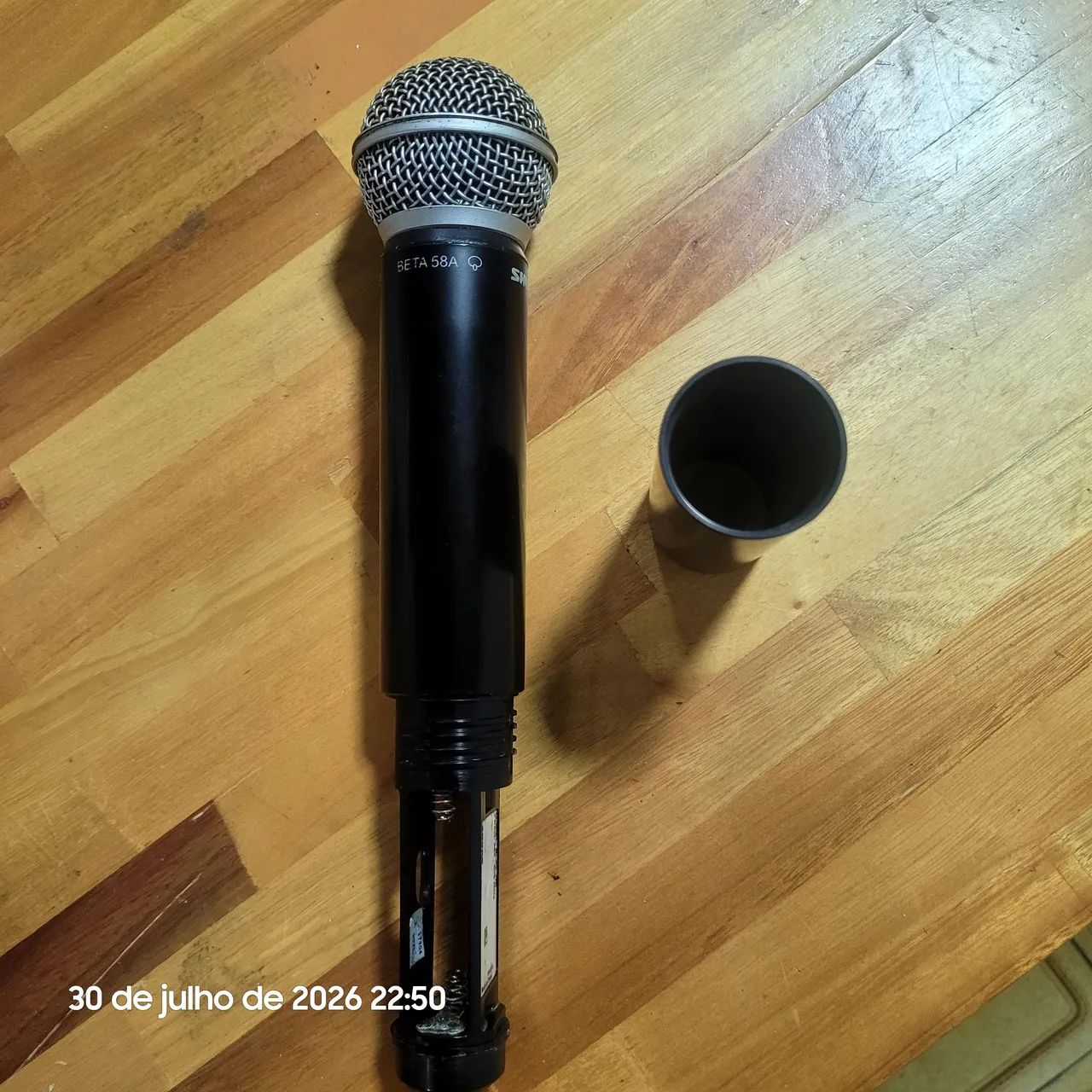 Microfone   Shure  beta  58 A   sem  fio