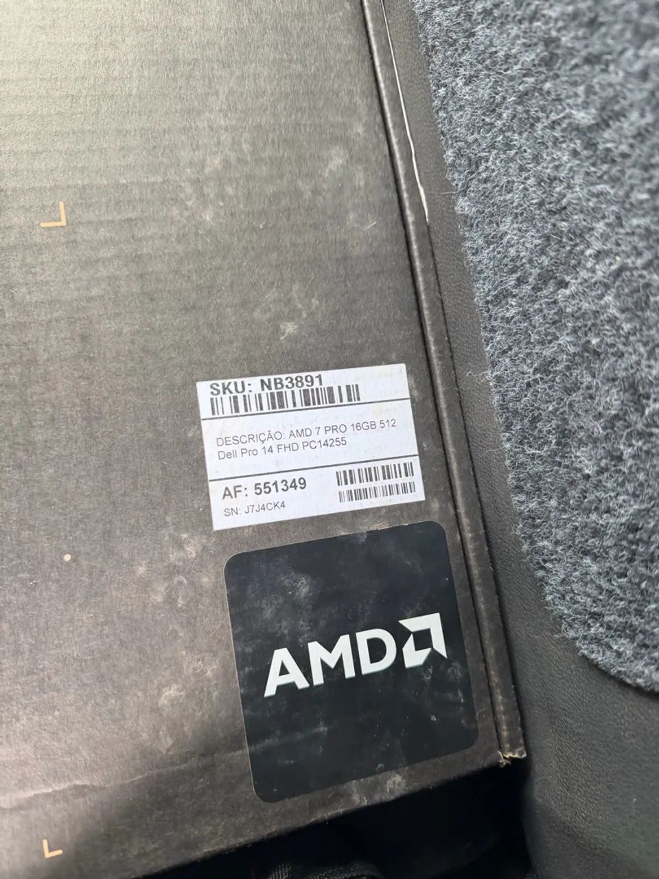 Notebook dell pro amd 7 pro 16gb 512