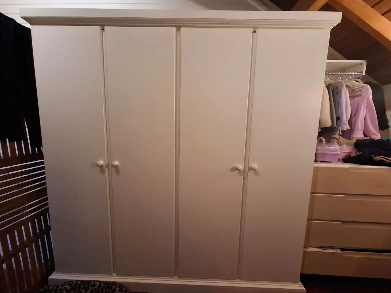 Roupeiro Móveis Lustro Branco