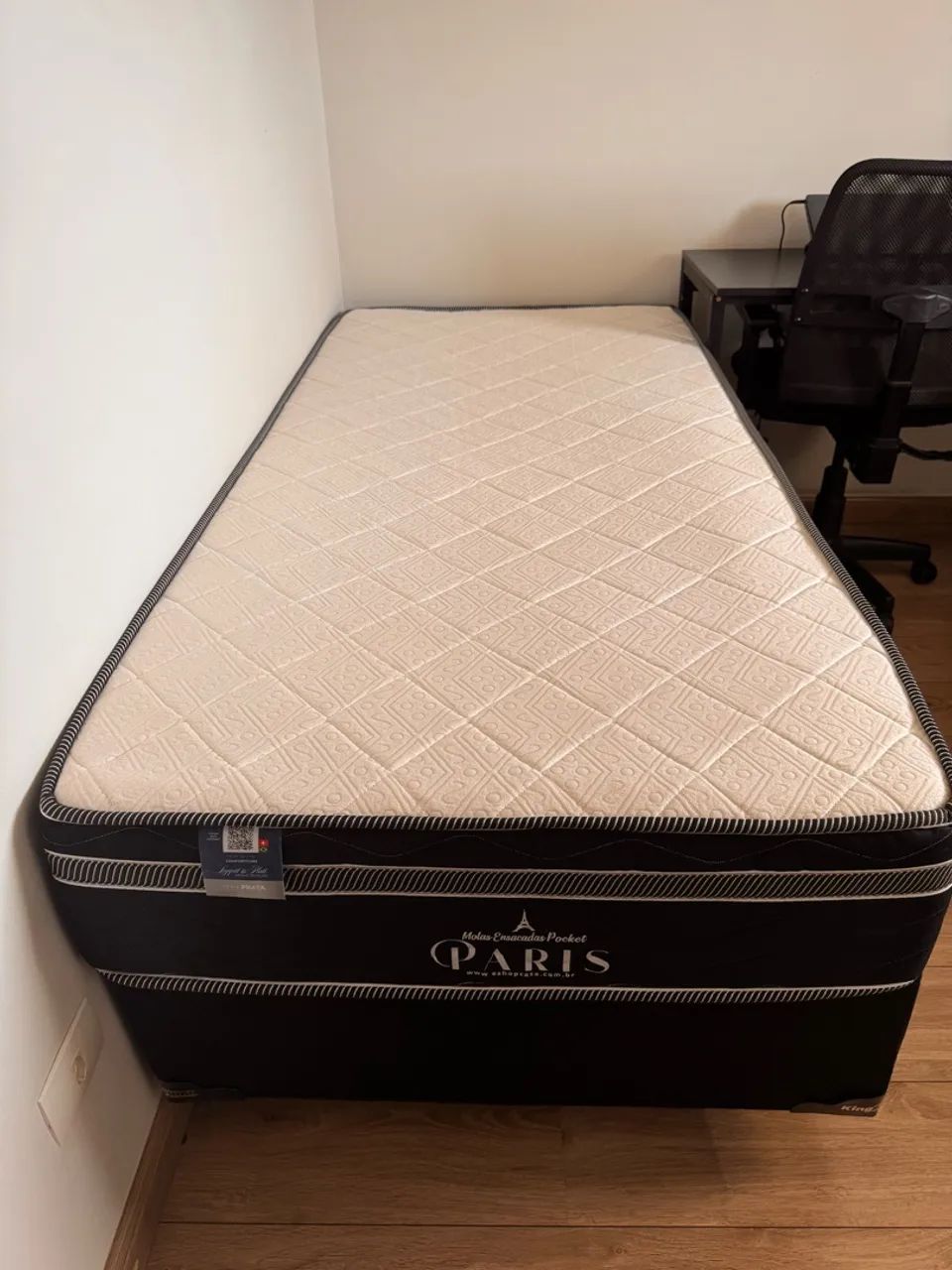 Cama de solteiro - Molas ensacadas 