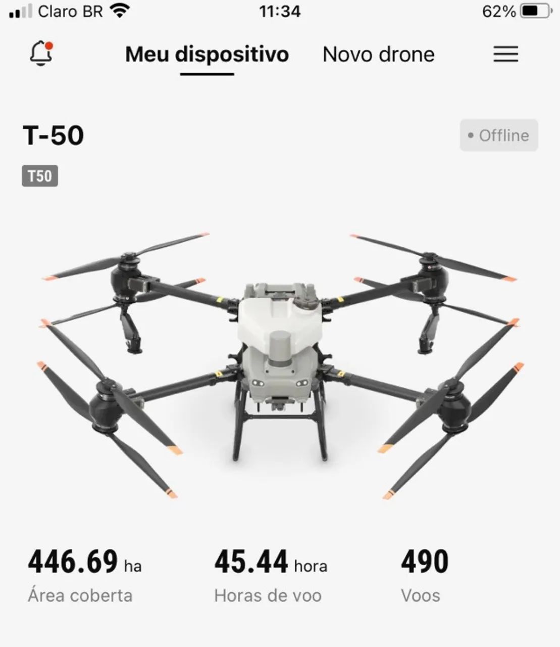 Drone De Pulverização DJI T-50