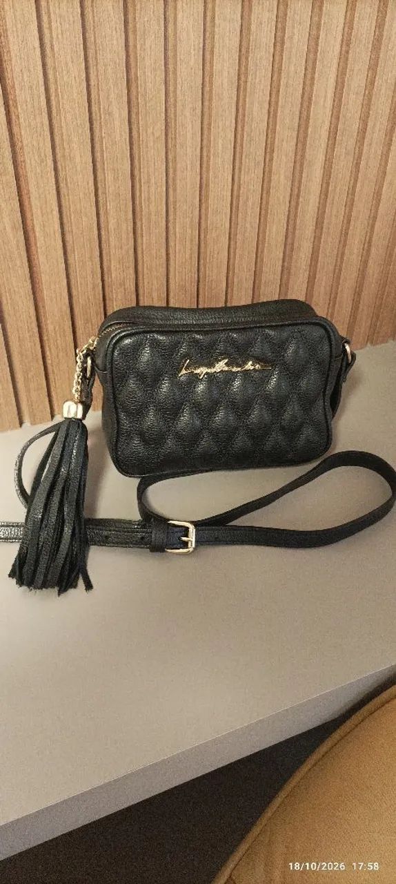 Bolsa Luiza Barcellos em couro original - Foto 2