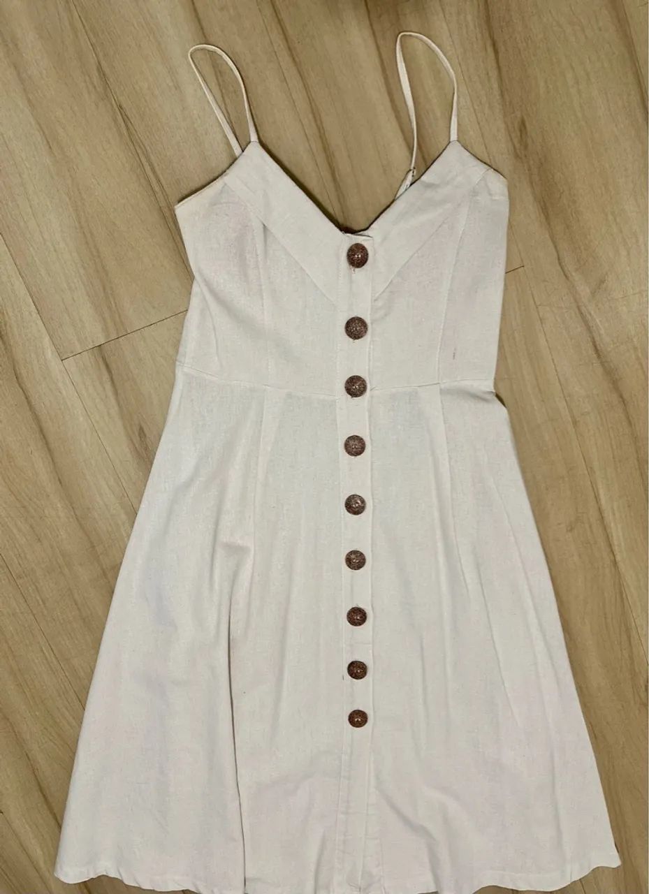 Vestido Midi com Linho