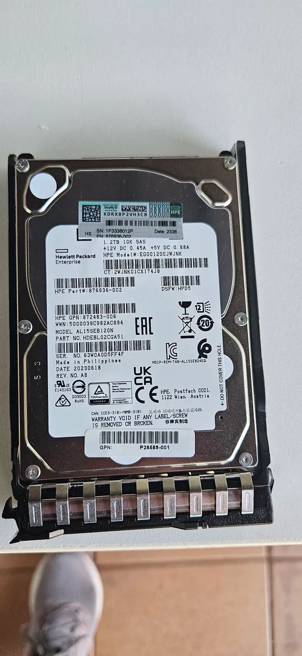 2 hds SAS 1,2tb 10k