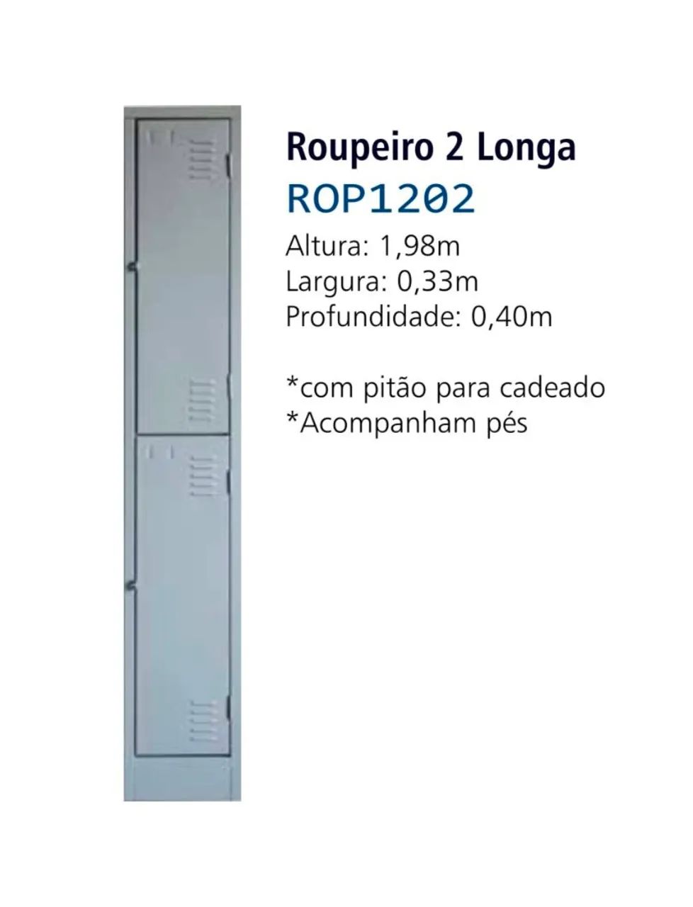 Roupeiro e armário de aço 