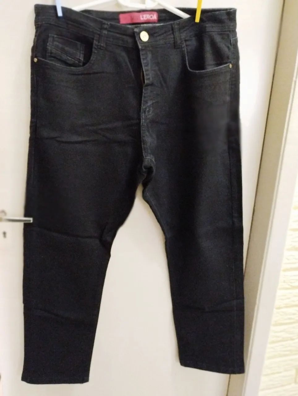 Calca jeans masculina preta  - Foto 3